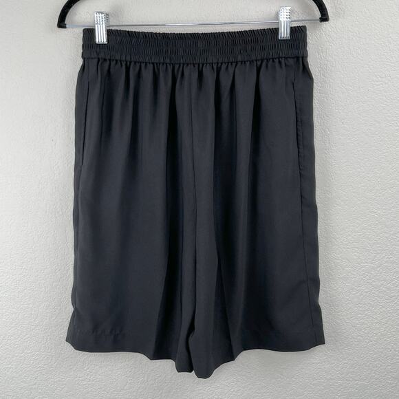 Chelsea28 Black Pleated Pull On High Rise Casual Summer Dress Shorts Small NWOT - Picture 12 of 12